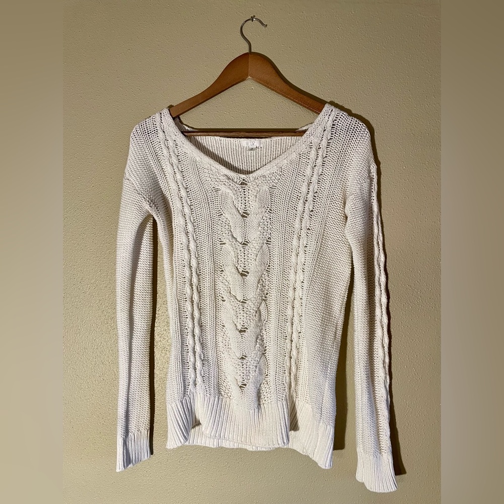 White Knit Sweater